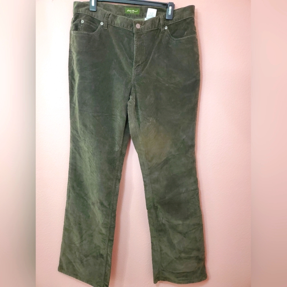 Eddie Bauer  Brown corduroy pants. Size 14